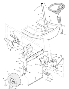 Part Location Diagram of 56223E701 Briggs and Stratton Front axle assy
